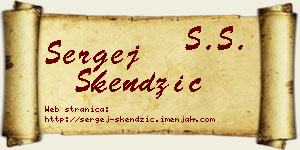 Sergej Skendžić vizit kartica
